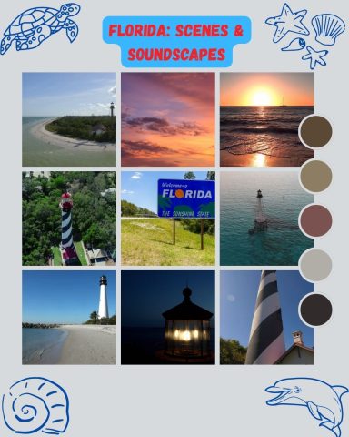 Lighthouses & Open Water — Florida Mood Board Florida lighthouse and coastal dusk mood board — paddleboarding and open water inspiring Soledad Music Official
