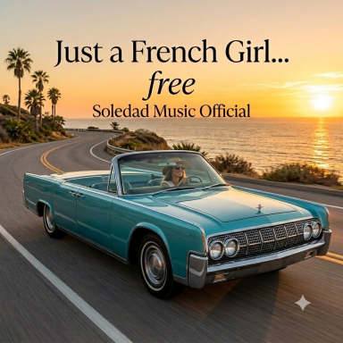 Soledad Music Official - Just a French Girl... free (Single Cover) Official cover art for Just a French Girl... free by Soledad Music Official, featuring a vintage car.